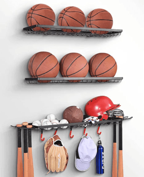 Mythinglogic Sports Equipment Storage Rack, 3 Pack | Open Box