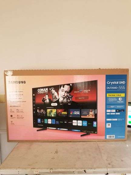 SAMSUNG DU7200D 55" Class Series Crystal UHD Smart TV | Open Box | (See Condition Notes)