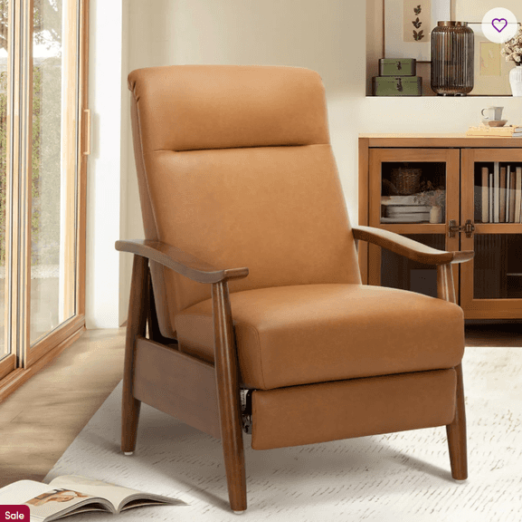 Colamy Breathable Leather Push-Back Recliner | Open Box