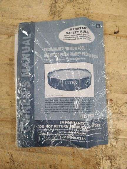 INTEX Round Frame Pool, 14' x 42" | Open Box | (See Condition Notes)