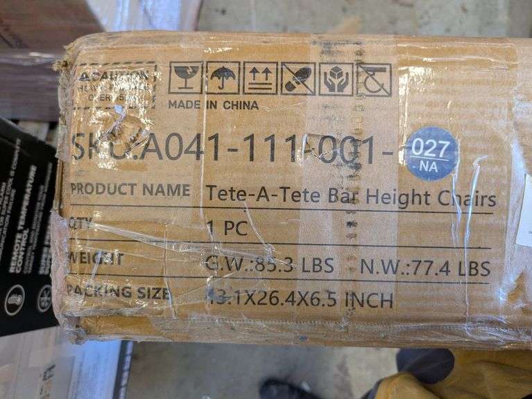 Tete-A-Tete Bar Height Chairs | Open Box