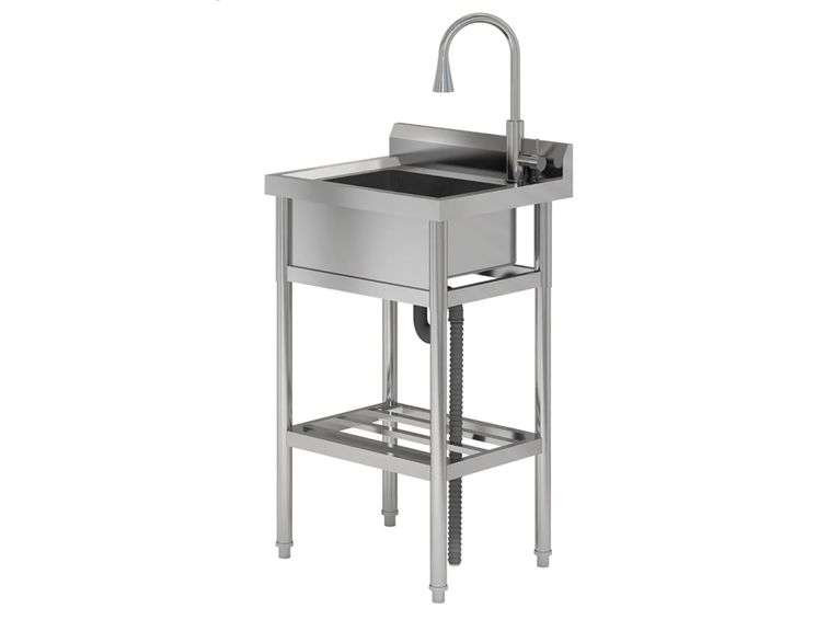 Stainless Steel Utility Sink 24"x20"x42" | Open Box
