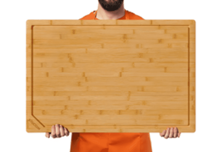 Kikcoin XL Bamboo Cutting Board 30"x20" | Open Box