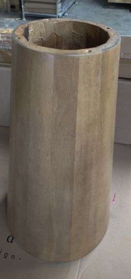 29" Tall Wooden Dining Table Base, Top Not Included | Open Box | (See Condition Notes)
