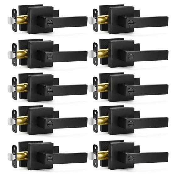Sopoby Door Handles Privacy Door Levers Matte Black | Open Box | (See Condition Notes)