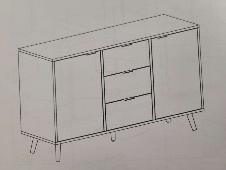 Side Cabinet Approx 48"w | Open Box