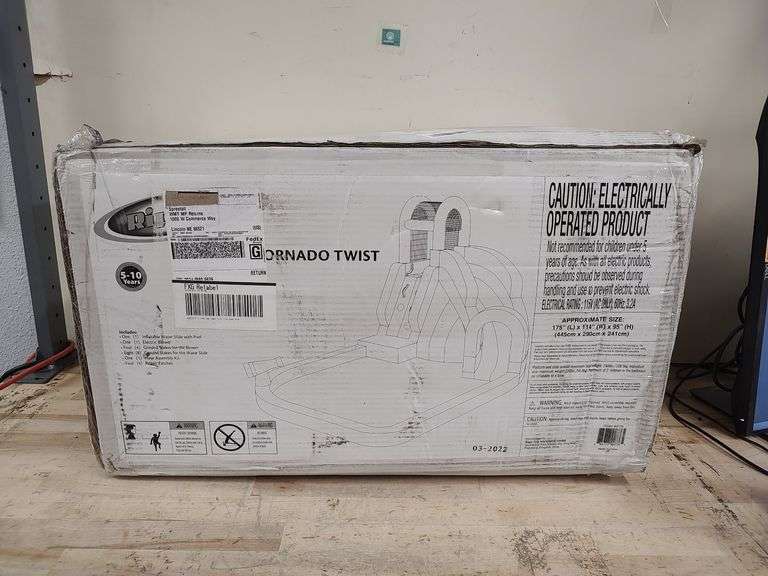 RIPTIDE Mega Tornado Twist Inflatable Water Slide | Open Box | (See Condition Notes)