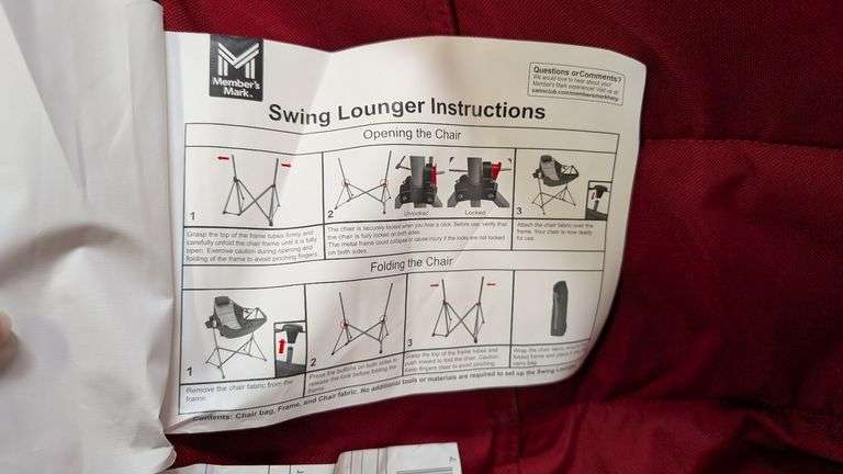 Swing Lounger Chair | Open Box