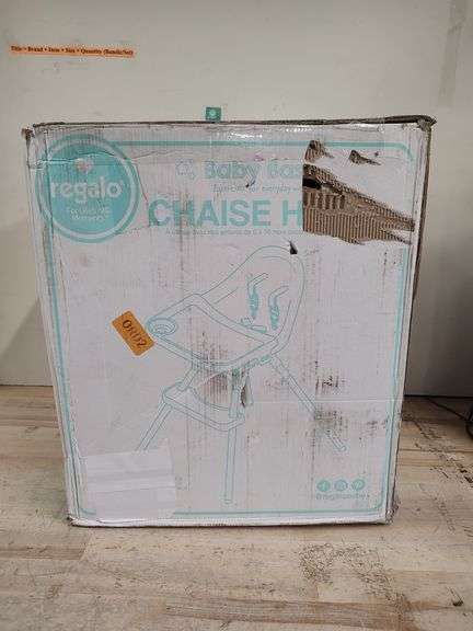 REGALO Baby Basics High Chair | Open Box | (See Condition Notes)