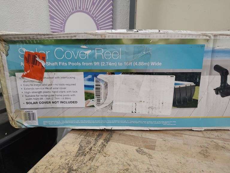 INTEX Solar Cover Reel for 9' - 16'W Pools, Cover Not Included | Open Box | (See Condition Notes)