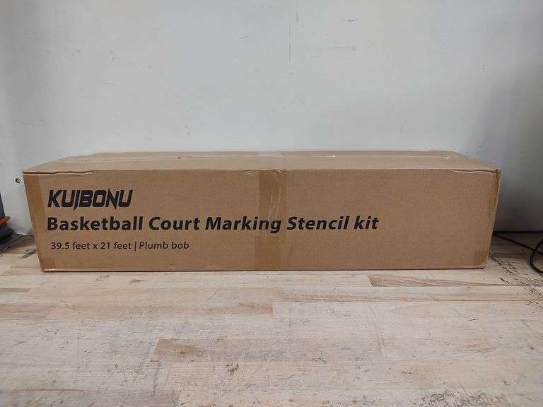 KUIBONU Basketball Court Stencil Marking Kit, Regulation Size 39.6' x 21' | Like New | (See Condition Notes)