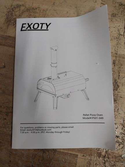 EXOTY Wood Pellet Pizza Oven | Open Box | (See Condition Notes)