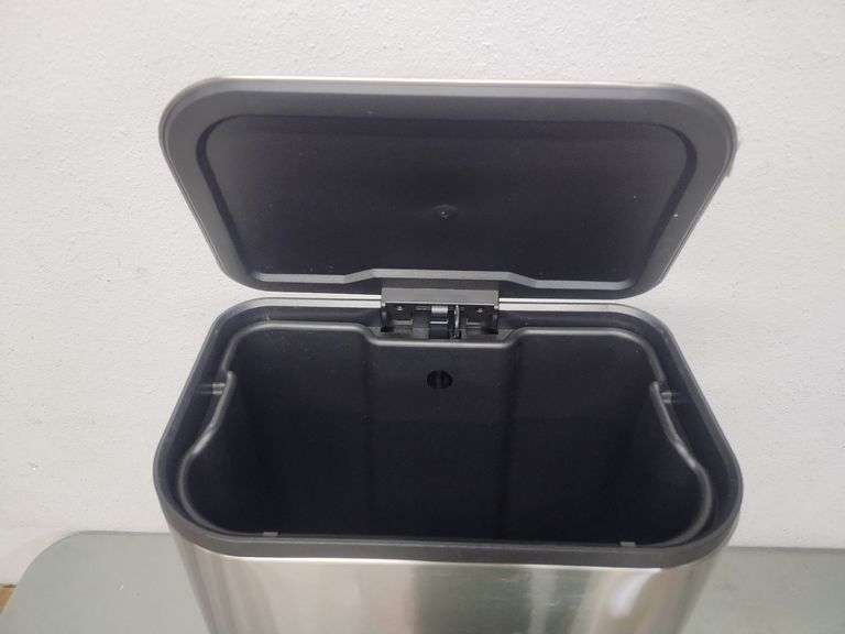24" Stainless Steel Trash Can | Open Box