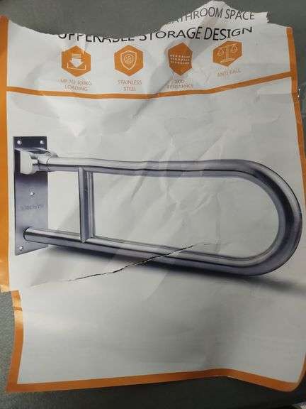 Handicap Grab Bar for Toilet | Open Box | (See Condition Notes)