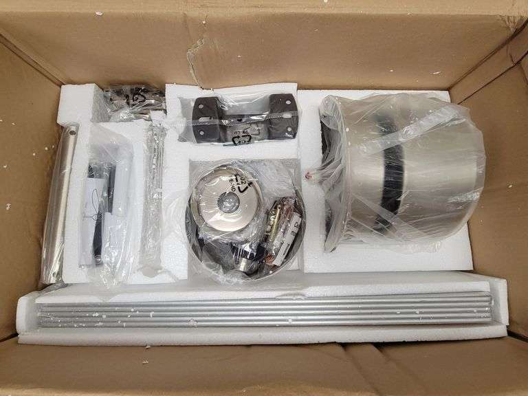 CEOTIS 52 In. Ceiling Fan w/Lights & Remote Control Grey | Open Box