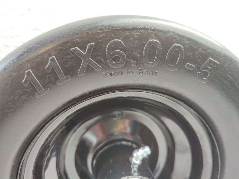 Lawn Mower Tires Flat Free, 11x6.00-5 | Open Box