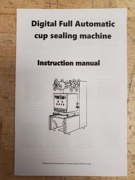 Digital Full Automatic Cup Sealing Machine | Open Box