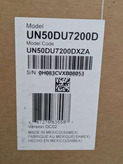 SAMSUNG 50" Class DU7200 Series 4K Smart TV | Open Box | (See Condition Notes)