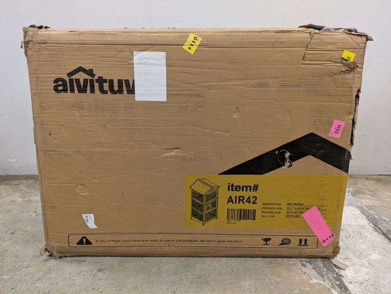 Aivituvin AIR42 Wooden Large Bird Cage on Wheels | Open Box