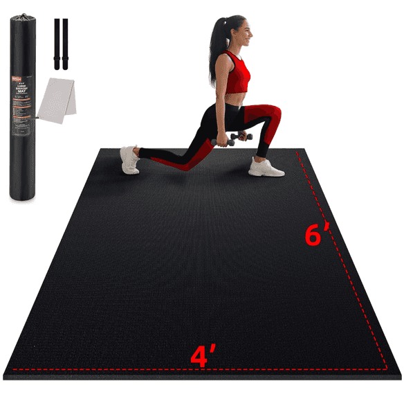 GYMCOPE Exercise Mat, 6' x 4' | Open Box | (See Condition Notes)