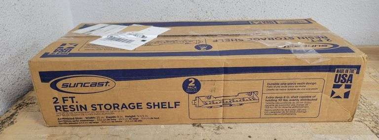Suncast 2FT Resin Storage Shelf | Open Box
