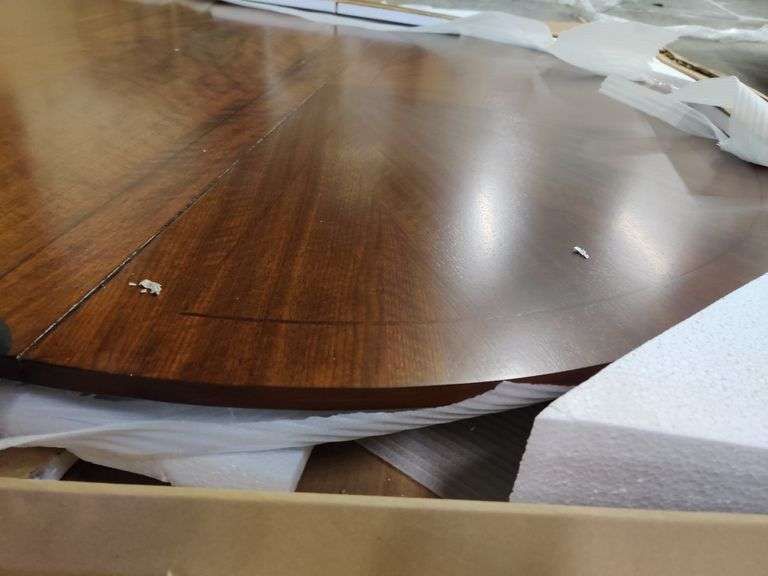 Aro Warner Round Dining Table Top, 48" W x 72" L, Base Not Included | Open Box | (See Condition Notes)
