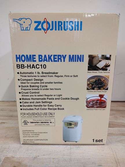 ZOJIRUSHI Breadmaking Machine, 1lbs | Open Box | (See Condition Notes)