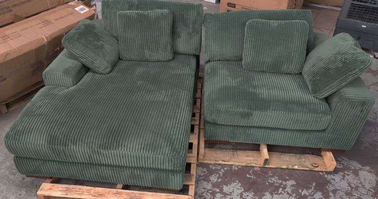 86" Wide Upholstered Sectional | Open Box