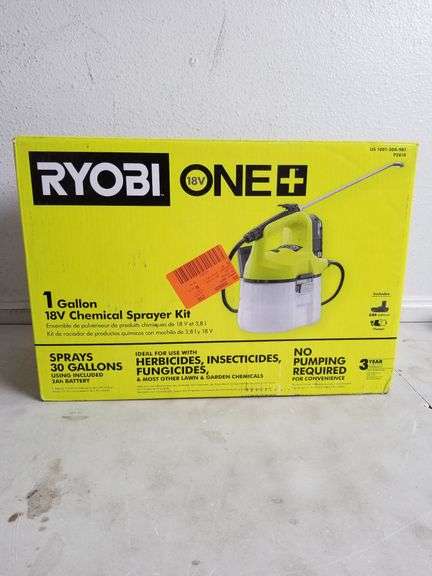 RYOBI ONE+ 18V Chemical Sprayer Kit, 1 Gallon | Open Box | (See Condition Notes)
