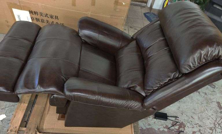 LaZboy Astor Leather Powered Recliner | Open Box | (See Condition Notes)