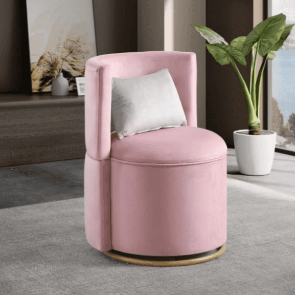 ZNTS 360° Swivel Accent Chair with Storage Function | Like New