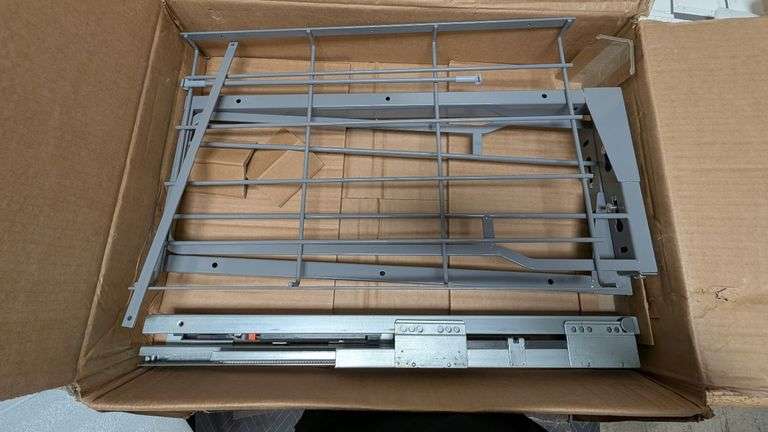 Pull Out Trash Can Under Cabinet w Soft Close Slides 16"x23"
(Frame Only) | Open Box