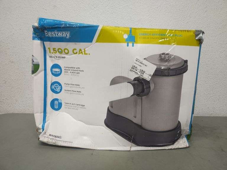 Bestway 1500 Gal Pool Filter Pump | Open Box | (See Condition Notes)