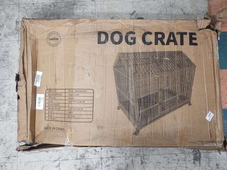 Metal Dog Crate, 51" X 29.5" X 44.8" | Open Box