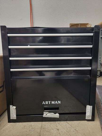 ARTMAN Metal Cart 13"Dx25H"x26"W (height w/out wheels) | Open Box