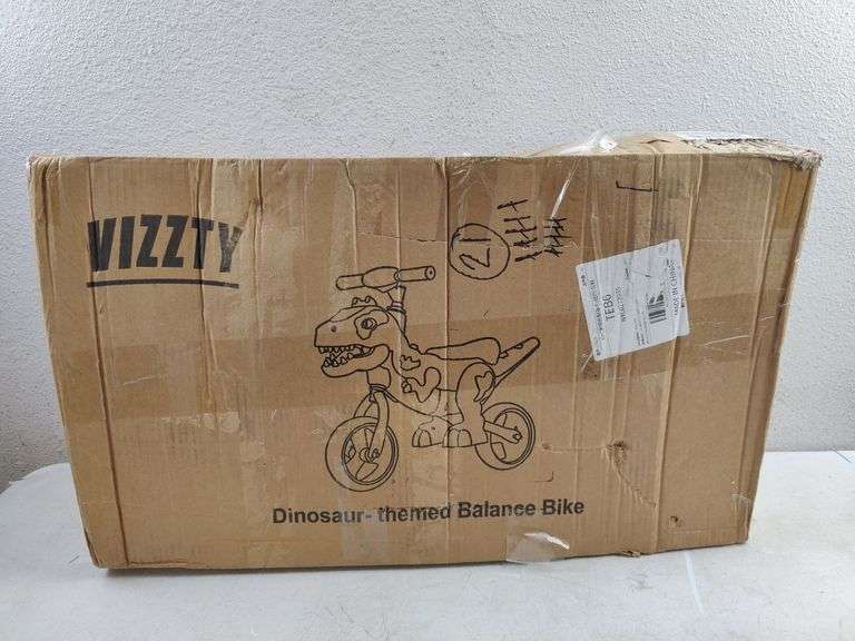 Dinosaur-Themed Toddler Balance Bike, 2-7yrs | Open Box | (See Condition Notes)
