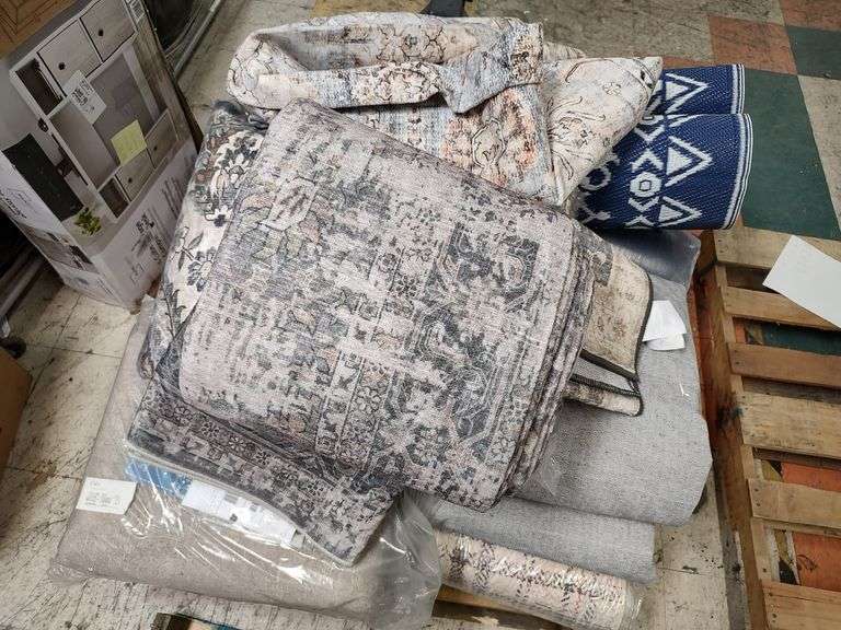 Assorted Area Rugs Pallet | Open Box | (See Condition Notes)