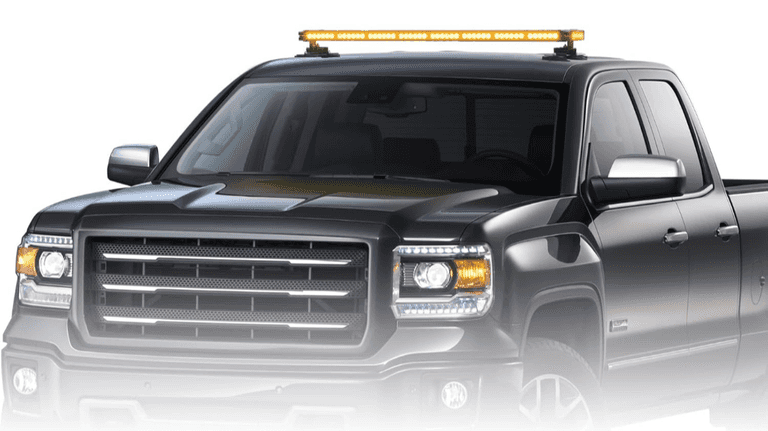 XRIDONSEN 37" Vehicle Rooftop Strobe Light, Amber | Open Box | (See Condition Notes)