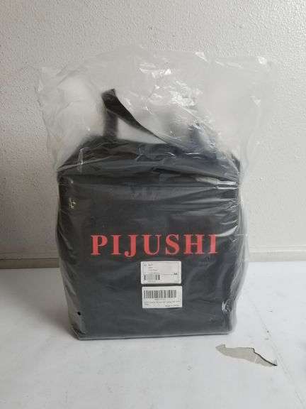 PIJUSHI Brown Leather Crocodile Pattern Bag | Open Box | (See Condition Notes)