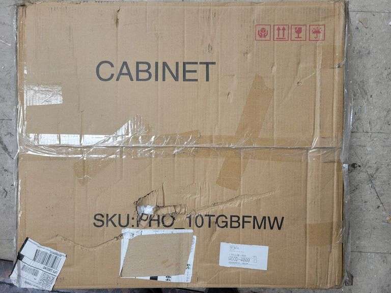 GARVEEE 2 Door Cabinet,  23.6" W × 11.8" D × 28.7" H | Open Box