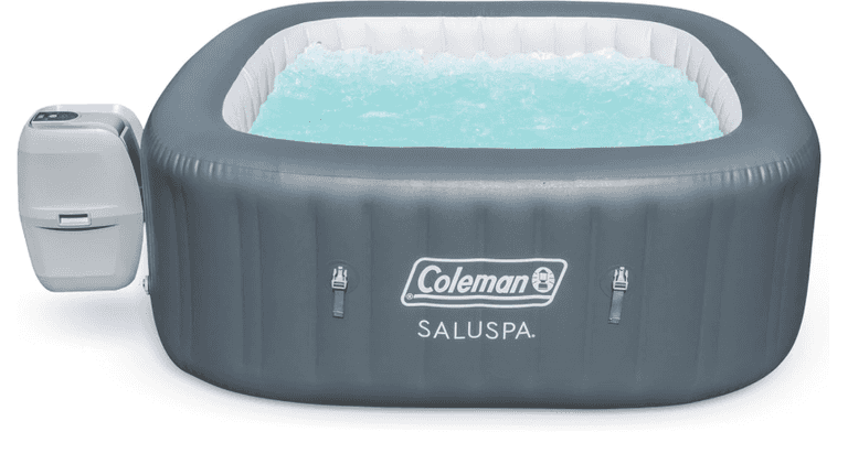 COLEMAN AirJet 4 Person Inflatable Hot Tub Spa | Open Box | (See Condition Notes)