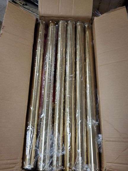 10 Pcs Gold Stanchion Post | Open Box