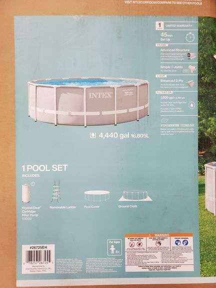 Intex Above Ground Pool | Open Box | (See Condition Notes)