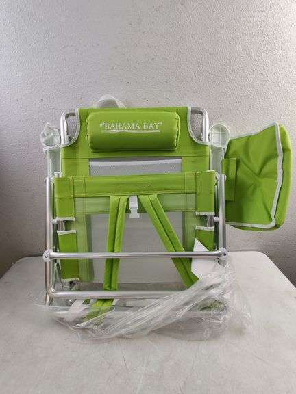 Old Bahama Bay Reclining Chair Backpack Flat lounge Chair For Adults | Open Box | (See Condition Notes)