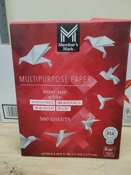 Member's Mark Multipurpose Copy Paper 10 Reams | Like New | (See Condition Notes)