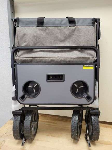 Mac Sports Folding Wagon w/Tailgate & Table Grey | Open Box