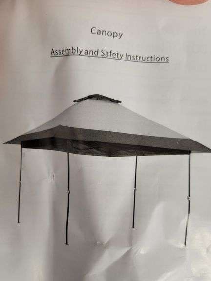 OUTSUNNY 13'x13' Pop Up Canopy Tent Brown | Open Box | (See Condition Notes)
