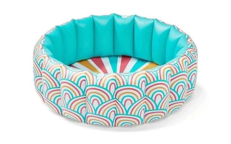 Inflatable 5.5 Ft. Lounge Pool Rainbow | Open Box | (See Condition Notes)