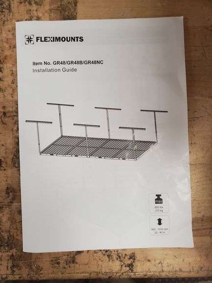 FlexiMounts Garage Storage Rack | Open Box | (See Condition Notes ...