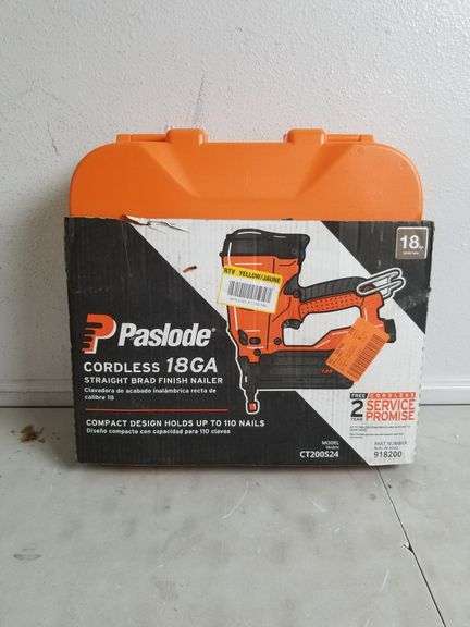 PASLODE Cordless 18GA Straight Brad Finish Nailer | Open Box